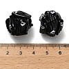 Halloween Theme Polymer Clay Rhinestone Beads with Resin RESI-Z045-02A-02-3
