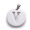Non-Tarnish 201 Stainless Steel Pendants STAS-L221-33V-1