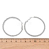 304 Stainless Steel Hoop Earrings EJEW-S250-02B-P-5