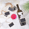 28Pcs 2 Styles Blank Wooden Mini Chalkboard Signs AJEW-DR0002-59-4