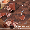 DIY Leather Keychain Acrylic Templates FIND-WH0420-105B-4