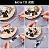 Halloween DIY Iron Bar Beadable Keychain Making Kit DIY-SC0025-93-3