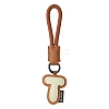 PU Leather Letter Pendant Decoration HJEW-YWC0002-001T-1