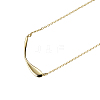 925 Sterling Silver Spoon Shaped Pendant Necklaces TS-N268-G-2