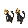 304 Stainless Steel Enamel Pendants STAS-F347-18G-02-1