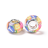 Transparent Resin European Rondelle Beads RPDL-P005-01P-05-3