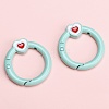 Alloy Enamel Spring Gate Rings PW-WG74BFF-03-1