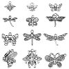 120Pcs 12 Styles Tibetan Style Alloy Charms TIBEP-CJ0001-99-1