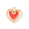 Brass Enamel Pendants KK-D360-22G-1