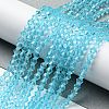 Transparent Glass Beads Strands GLAA-F029-2mm-20-4