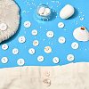 100Pcs 2 Styles Freshwater Shell Buttons BUTT-CJ0001-12-5
