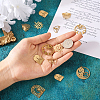  Jewelry 14Pcs 7 Style Brass Charms KK-PJ0001-26-7