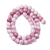 Ombre Effect Dyed Glass Beads Strands GLAA-T031-01O-11-3