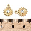 304 Stainless Steel Rhinestone Charms STAS-I325-031G-3