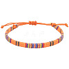 Adjustable Bohemian Style Cotton & Linen Cord Braided Bracelets for Friendship OB0004-21-1