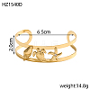 Marine Theme Stainless Steel Cuff Bangles STAS-OY011-43G-2