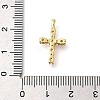 Brass Pave Clear Cubic Zirconia Pendants KK-M101-01G-04-3
