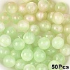 50Pcs Opaque UV Reactive Beads RESI-YW0005-93E-1