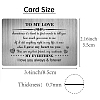 Rectangle 201 Stainless Steel Custom Blank Thermal Transfer Wallet Card DIY-WH0252-020-2