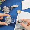 2Pcs Flower Alloy Rhinestone Snap Lock Clasps FIND-FH0018-22B-3