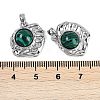 Synthetic Malachite Pendants KK-U043-43P-D-3