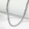 Non-Tarnish Stainless Steel Cuban Link Chain Necklaces DY8311-2-1