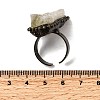 Natural Yellow Quartz Irregular Nugget Open Cuff Rings G-A278-03AB-05-5