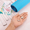 6Pcs 6 Style 304 Stainless Steel Word Pendant Necklace NJEW-KS0001-06P-6