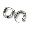 316 Surgical Stainless Steel Hoop Earrings for Women and Men EJEW-D096-16A-AS-2