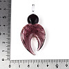 Handmade Silver Foil Lampwork Big Pendants FOIL-N031-01-4
