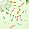 100Pcs Opaque Acrylic Pendants OACR-YW0001-96-5
