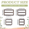 8Pcs 4 Styles Alloy Slider Buckles FIND-GF0007-01B-2