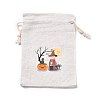 Halloween Cotton Cloth Storage Pouches ABAG-M004-01L-1