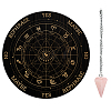 AHADEMAKER 1Pc Cone/Spike/Pendulum Natural Rose Quartz Stone Pendants DIY-GA0004-33B-1