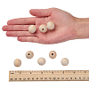 Natural Unfinished Wood Beads WOOD-S651-20mm-LF-3
