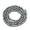 Electroplate Glass Beads Strands EGLA-T021-03D-2