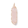 Natural Mixed Gemstone Double Terminal Pointed Pendants PALLOY-JF02059-2