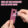 1 Set Glitter Acrylic Wine Glass Charms AJEW-GL0001-95-3