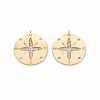 Brass Micro Pave Clear Cubic Zirconia Pendants KK-S356-703-1