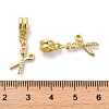 Rack Plating Brass Micro Pave Cubic Zirconia Charms KK-S398-03A-3