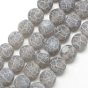 Natural Weathered Agate Bead Strands G-S237-6mm-08-1