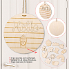 Wooden Pendant Decorations WOOD-WH0107-77-3