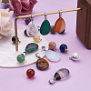 40Pcs 20 Style Natural & Synthetic Gemstone Pendants G-PJ0001-01-11