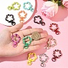 10Pcs Spray Painted Alloy Swivel Snap Clasps FIND-YW0009-38-4