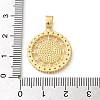 Brass Micro Pave Clear Cubic Zirconia Pendants SH-CBA03AF-14B-G-3