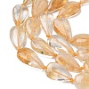 Heated Natural Citrine Beads Strands G-L650-H01-02-4