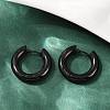 202 Stainless Steel Polishing Hoop Earrings EJEW-M106-02EB-04-1