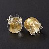 Handmade Gold Foil Lampwork Glass Beads X1-LAMP-G158-02A-4