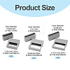 3 Bags 3 Styles Square Transparent PE Thin Film Suspension Jewelry Display Box CON-TA0001-38F-4