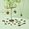 68Pcs 17 Styles Tibetan Style Alloy Charms FIND-HY0001-91-4